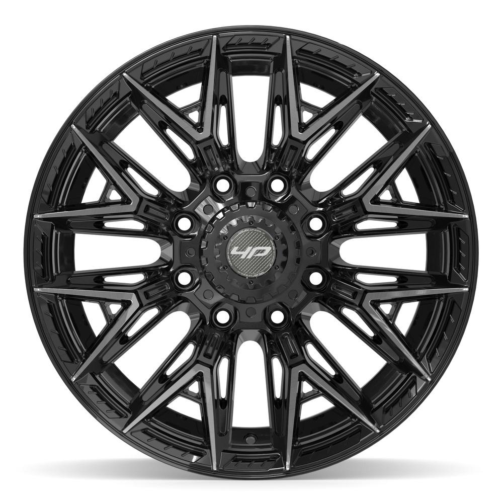 4PLAY 4P40 Wheels - Gloss Black Brushed with Tinted Clear