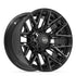 4PLAY 4P40 Wheels - Gloss Black Brushed with Tinted Clear