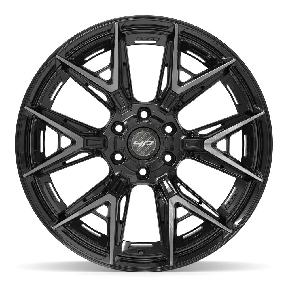 4PLAY 4P40 Wheels - Gloss Black Brushed with Tinted Clear