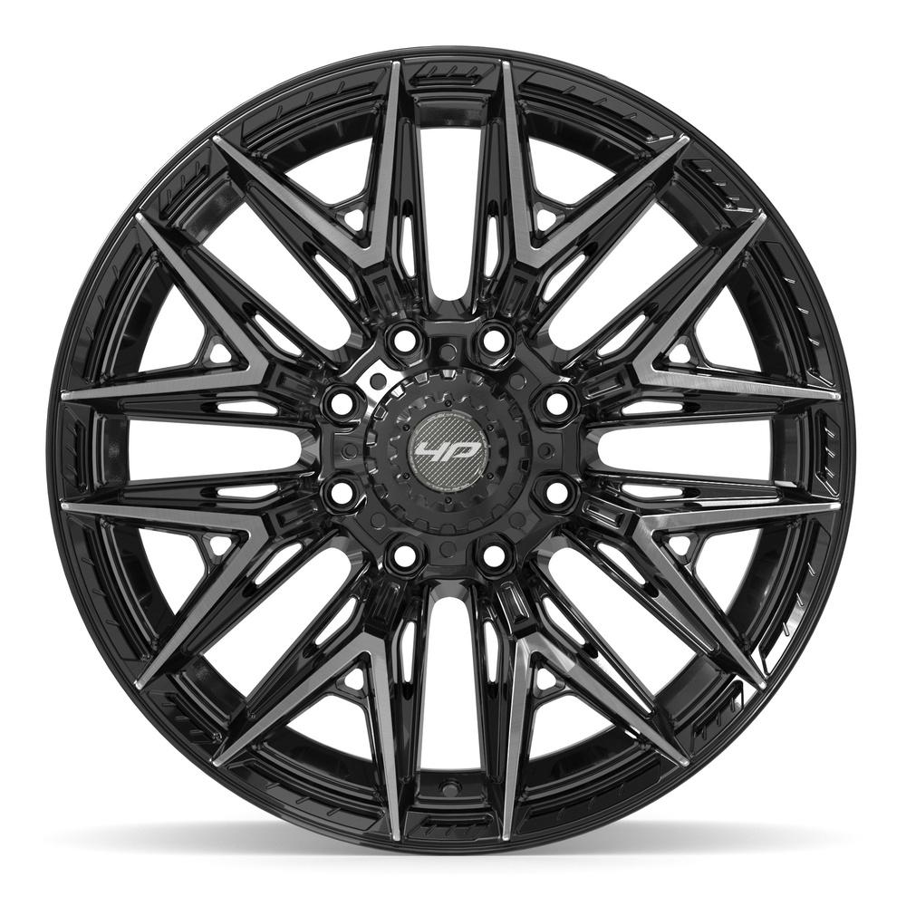 4PLAY 4P40 Wheels - Gloss Black Brushed with Tinted Clear