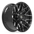 4PLAY 4P40 Wheels - Gloss Black Brushed with Tinted Clear