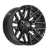 4PLAY 4P40 Wheels - Gloss Black Brushed with Tinted Clear