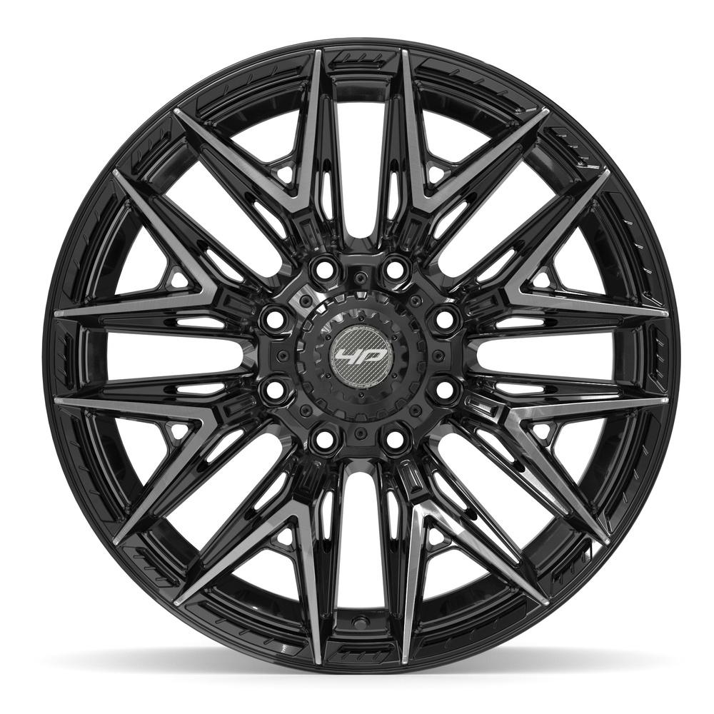 4PLAY 4P40 Wheels - Gloss Black Brushed with Tinted Clear