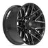 4PLAY 4P40 Wheels - Gloss Black Brushed with Tinted Clear