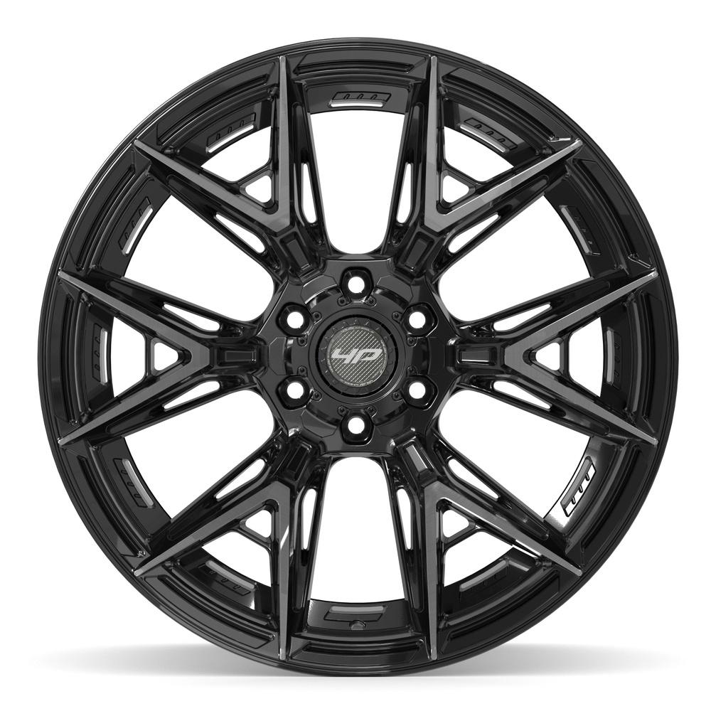 4PLAY 4P40 Wheels - Gloss Black Brushed with Tinted Clear