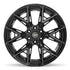 4PLAY 4P40 Wheels - Gloss Black Brushed with Tinted Clear