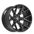 4PLAY 4P40 Wheels - Gloss Black Brushed with Tinted Clear