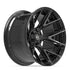 4PLAY 4P40 Wheels - Gloss Black Brushed with Tinted Clear