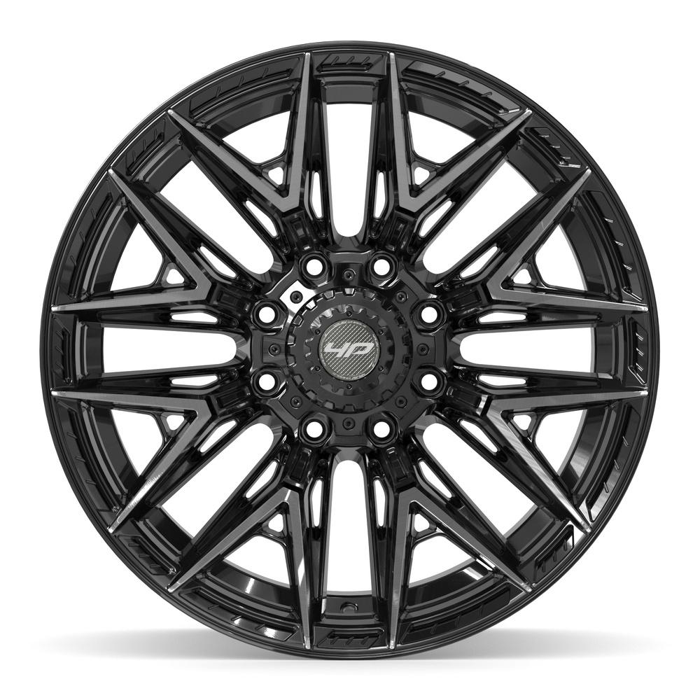 4PLAY 4P40 Wheels - Gloss Black Brushed with Tinted Clear