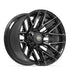 4PLAY 4P40 Wheels - Gloss Black Brushed with Tinted Clear