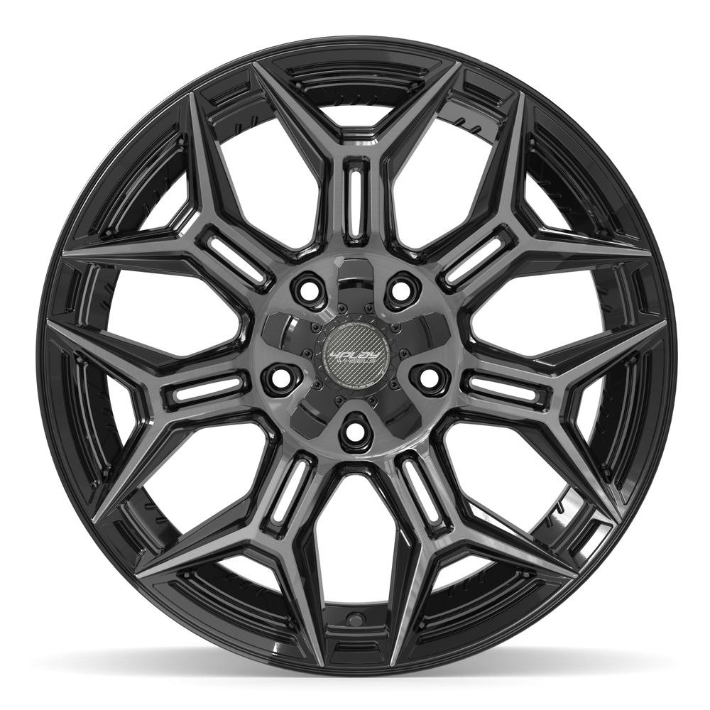 4PLAY 4P44 Wheels - Gloss Black Brushed with Tinted Clear