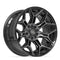 4PLAY 4P44 Wheels - Gloss Black Brushed with Tinted Clear