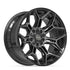 4PLAY 4P44 Wheels - Gloss Black Brushed with Tinted Clear