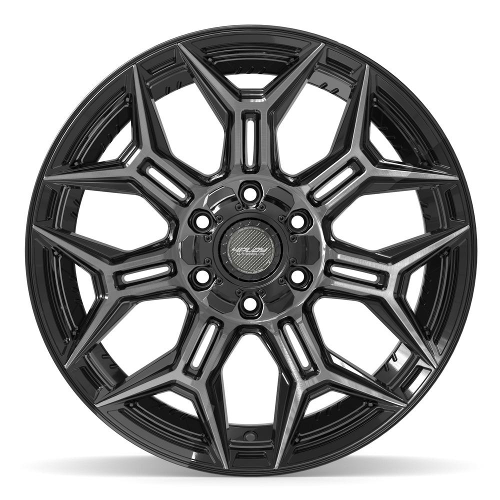 4PLAY 4P44 Wheels - Gloss Black Brushed with Tinted Clear