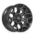 4PLAY 4P44 Wheels - Gloss Black Brushed with Tinted Clear