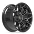 4PLAY 4P44 Wheels - Gloss Black Brushed with Tinted Clear