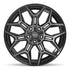 4PLAY 4P44 Wheels - Gloss Black Brushed with Tinted Clear