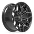 4PLAY 4P44 Wheels - Gloss Black Brushed with Tinted Clear