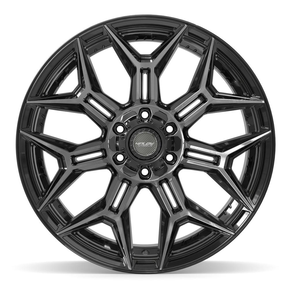4PLAY 4P44 Wheels - Gloss Black Brushed with Tinted Clear