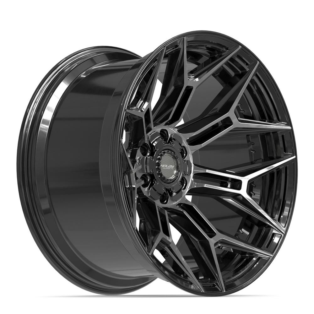 4PLAY 4P44 Wheels - Gloss Black Brushed with Tinted Clear