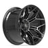 4PLAY 4P44 Wheels - Gloss Black Brushed with Tinted Clear