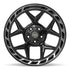 4PLAY 4P55 Wheels - Gloss Black Brushed with Tinted Clear