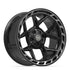 4PLAY 4P55 Wheels - Gloss Black Brushed with Tinted Clear