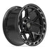 4PLAY 4P55 Wheels - Gloss Black Brushed with Tinted Clear