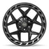 4PLAY 4P55 Wheels - Gloss Black Brushed with Tinted Clear