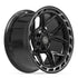 4PLAY 4P55 Wheels - Gloss Black Brushed with Tinted Clear