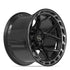 4PLAY 4P55 Wheels - Gloss Black Brushed with Tinted Clear