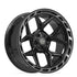 4PLAY 4P55 Wheels - Gloss Black Brushed with Tinted Clear