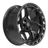 4PLAY 4P55 Wheels - Gloss Black Brushed with Tinted Clear