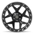 4PLAY 4P55 Wheels - Gloss Black Brushed with Tinted Clear