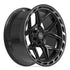 4PLAY 4P55 Wheels - Gloss Black Brushed with Tinted Clear