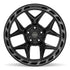 4PLAY 4P55 Wheels - Gloss Black Brushed with Tinted Clear