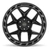 4PLAY 4P55 Wheels - Gloss Black Brushed with Tinted Clear