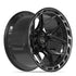 4PLAY 4P55 Wheels - Gloss Black Brushed with Tinted Clear