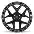 4PLAY 4P55 Wheels - Gloss Black Brushed with Tinted Clear