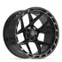 4PLAY 4P55 Wheels - Gloss Black Brushed with Tinted Clear