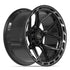 4PLAY 4P55 Wheels - Gloss Black Brushed with Tinted Clear