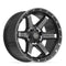 4PLAY 4P63 Wheels - Gloss Black Brushed with Tinted Clear