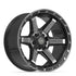 4PLAY 4P63 Wheels - Gloss Black Brushed with Tinted Clear