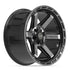 4PLAY 4P63 Wheels - Gloss Black Brushed with Tinted Clear