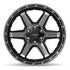 4PLAY 4P63 Wheels - Gloss Black Brushed with Tinted Clear