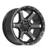 4PLAY 4P63 Wheels - Gloss Black Brushed with Tinted Clear