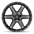 4PLAY 4P63 Wheels - Gloss Black Brushed with Tinted Clear
