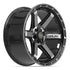 4PLAY 4P63 Wheels - Gloss Black Brushed with Tinted Clear