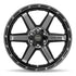 4PLAY 4P63 Wheels - Gloss Black Brushed with Tinted Clear