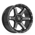 4PLAY 4P63 Wheels - Gloss Black Brushed with Tinted Clear